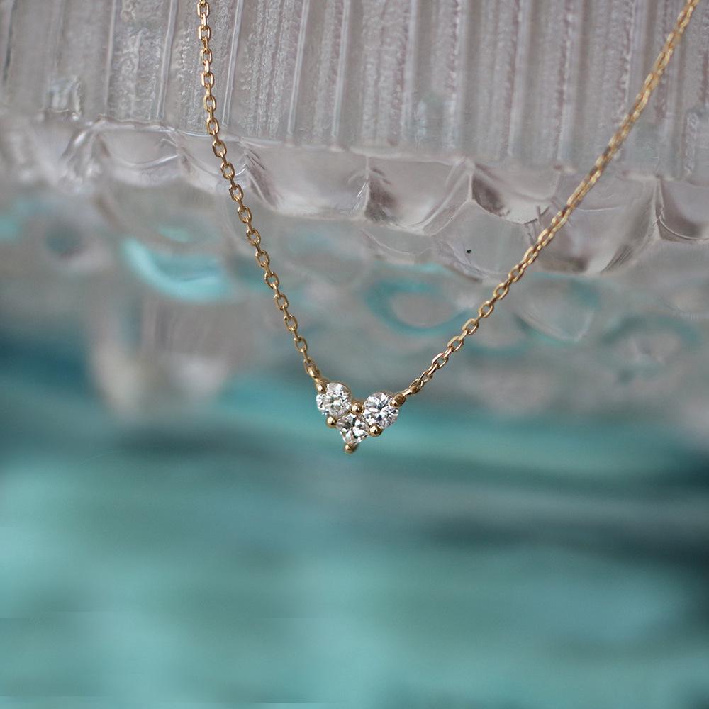 S925 Sterling Silver Gold-Plated Heart Pendant Necklace - Minimalist, Luxurious, Diamond-Set Clavicle Chain for Women 925 Silver
S925 Sterling Silver Gold-Plated Heart Pendant Necklace - Minimalist, Luxurious, Diamond-Set Clavicle Chain for Women 925 Silver