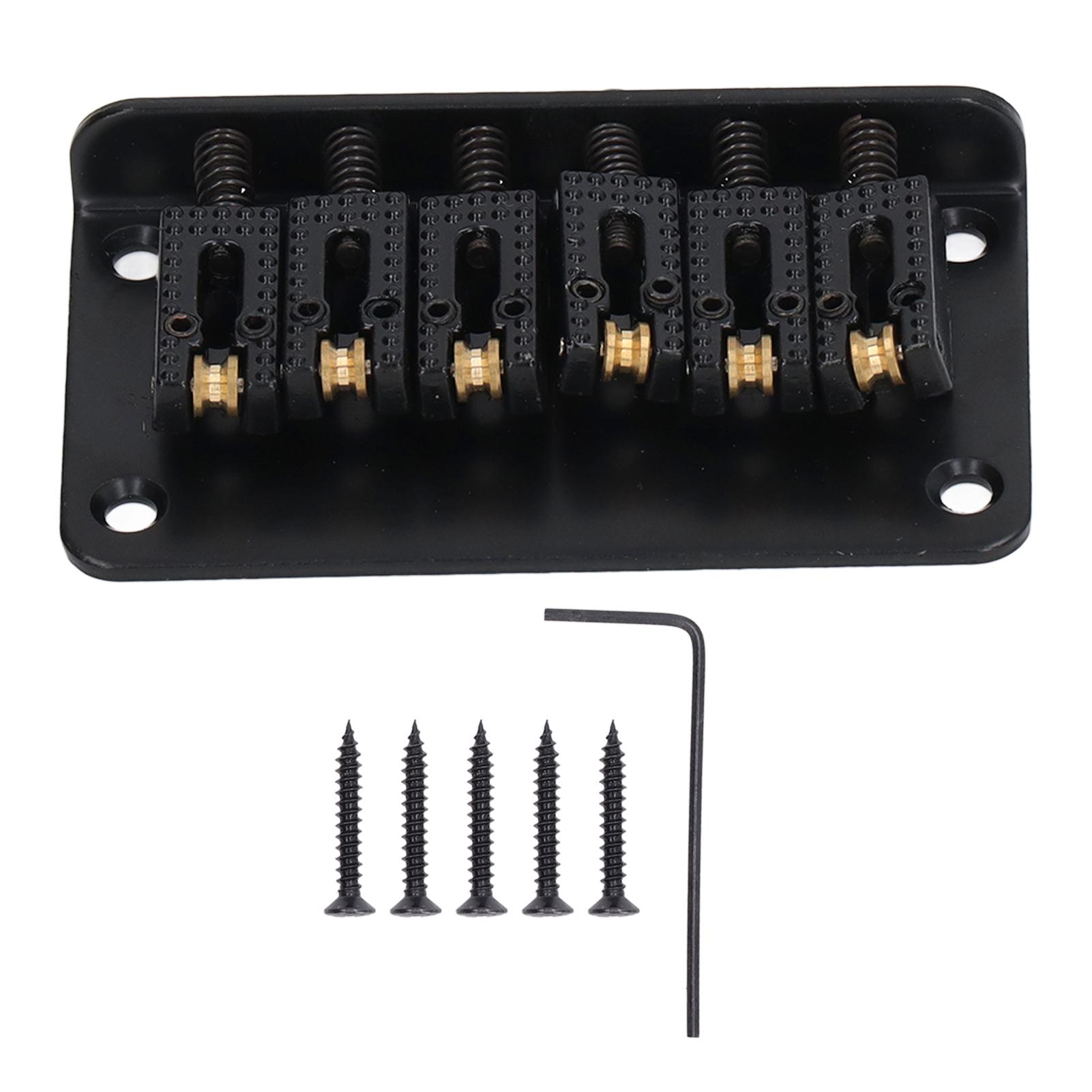 Hardtail Saddle Bridge 6 String 78mm Zinc Alloy Copper Electric Guitar Bridge for Replacement Black срібний
Hardtail Saddle Bridge 6 String 78mm Zinc Alloy Copper Electric Guitar Bridge for Replacement Black срібний