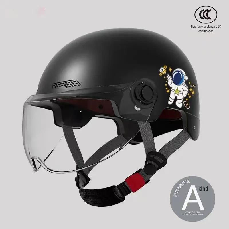 Universal 3C Certified Electric Vehicle Helmet for Men & Women - All-Season Sun Protection, Half-Helmet for Motorcycle Safety
Universal 3C Certified Electric Vehicle Helmet for Men & Women - All-Season Sun Protection, Half-Helmet for Motorcycle Safety