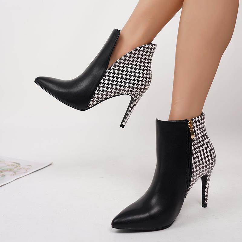Side zipper short boots women s new spring and autumn winter single boots pointed tip thin heel temperament high heel small ankle boots short boots 41 чорний
Side zipper short boots women s new spring and autumn winter single boots pointed tip thin heel temperament high heel small ankle boots short boots 41 чорний