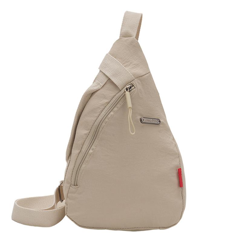 Легкая сумка через плечо, Модная и легкая роскошная мужская и женская нагрудная сумка, Повседневная поясная сумка, Спортивная дорожная сумка One Size бежевый
