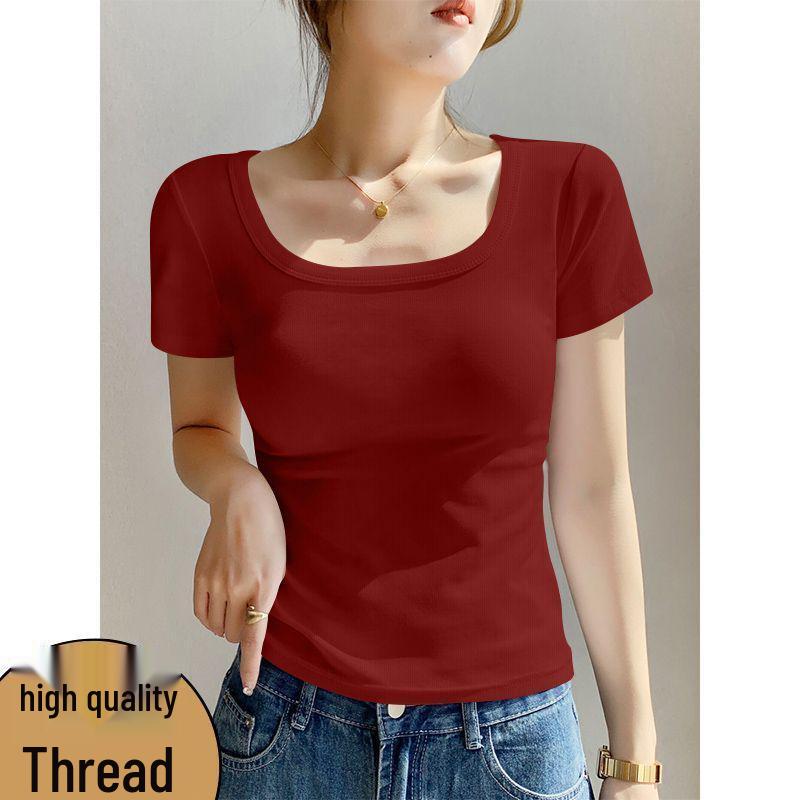 2026 Trendy Anti-Pilling Square Neck Plus Size Short Sleeve Ribbed Top M (up to 95 lbs) вина червоного кольору
2026 Trendy Anti-Pilling Square Neck Plus Size Short Sleeve Ribbed Top M (up to 95 lbs) вина червоного кольору