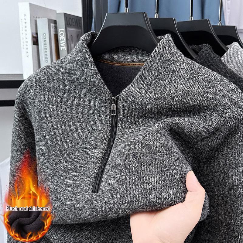 Winter Double-Color Rabbit Hair V-Neck Half-Zip Knitwear - Super Soft and Fashionable 2XL for 75-85 kg
Winter Double-Color Rabbit Hair V-Neck Half-Zip Knitwear - Super Soft and Fashionable 2XL for 75-85 kg