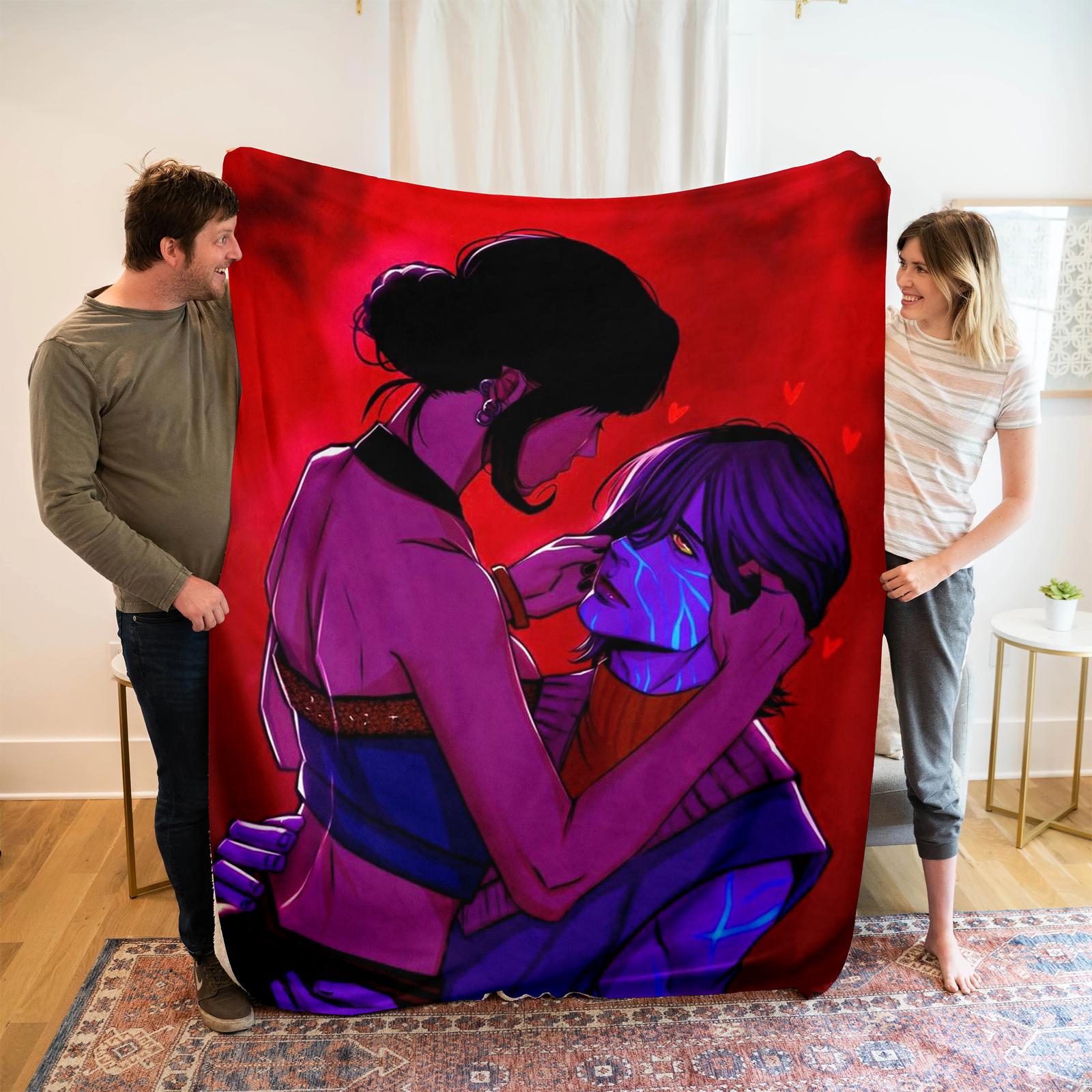 Этот уютный плед украшен принтом «И» и «», вдохновленным девушками-ведьмачками, демонстрирующим персонажей в действии. One Size
Этот уютный плед украшен принтом «И» и «», вдохновленным девушками-ведьмачками, демонстрирующим персонажей в действии. One Size