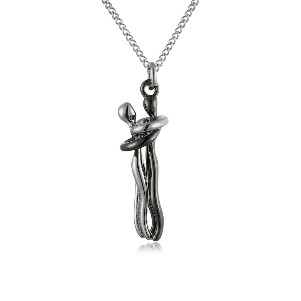 Trendy Black Couples Embrace Pendant Necklace With Cartoon Character Design For Fashion чорний
Trendy Black Couples Embrace Pendant Necklace With Cartoon Character Design For Fashion чорний