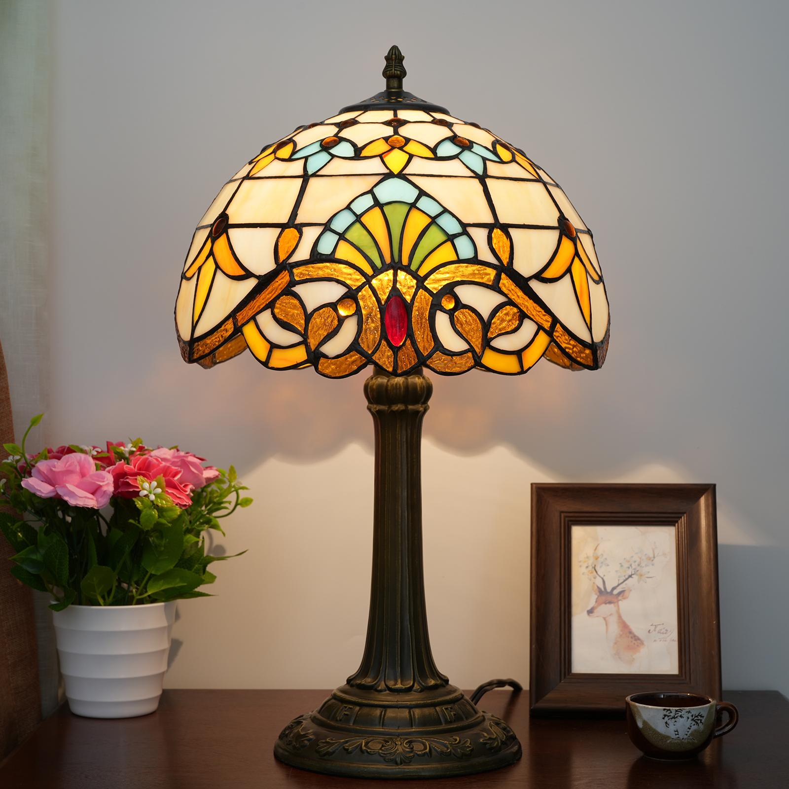 Blue Baroque Design Stained Glass Table Lamp for Living Room Bedroom Bedside Nightstand Home Office Vintage Handcrafted desk lam EU Plug бежевий
Blue Baroque Design Stained Glass Table Lamp for Living Room Bedroom Bedside Nightstand Home Office Vintage Handcrafted desk lam EU Plug бежевий