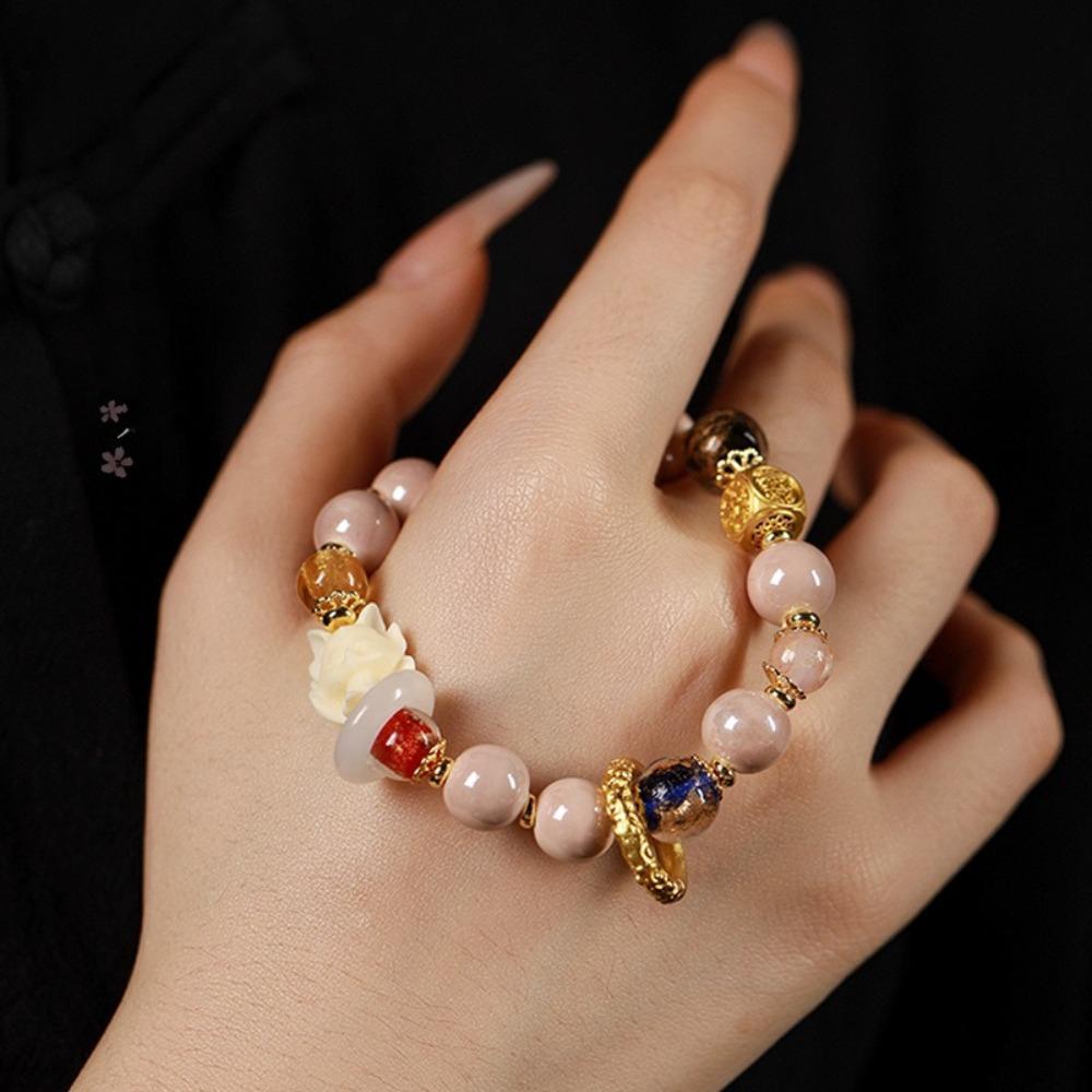 Cartoon Ceramics Bracelet Lucky Beaded String Bracelet Fashion Shiny Beads Bracelet Girls рожевий
Cartoon Ceramics Bracelet Lucky Beaded String Bracelet Fashion Shiny Beads Bracelet Girls рожевий