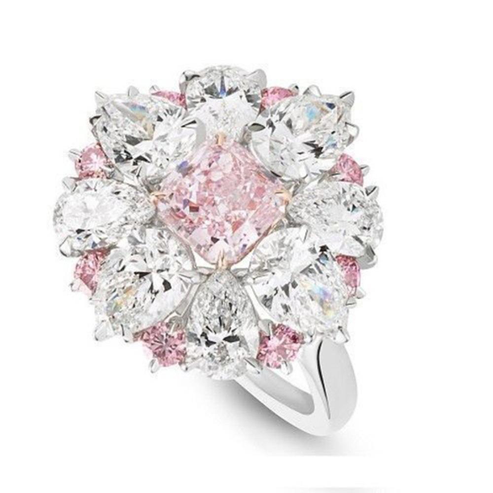 Elegant Pink Crystal Ring for Women Square Cut Gemstone Princess Jewelry Drop Pear Zircon Wedding Band no. 6 розовый
Elegant Pink Crystal Ring for Women Square Cut Gemstone Princess Jewelry Drop Pear Zircon Wedding Band no. 6 розовый