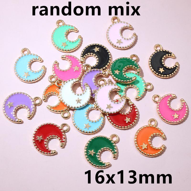 20pcs Enamel Moon Charms Pendant 16x12mm Alloy Metal DIY Jewelry Making Accessories Findings for Bracelet Earrings Necklace
20pcs Enamel Moon Charms Pendant 16x12mm Alloy Metal DIY Jewelry Making Accessories Findings for Bracelet Earrings Necklace