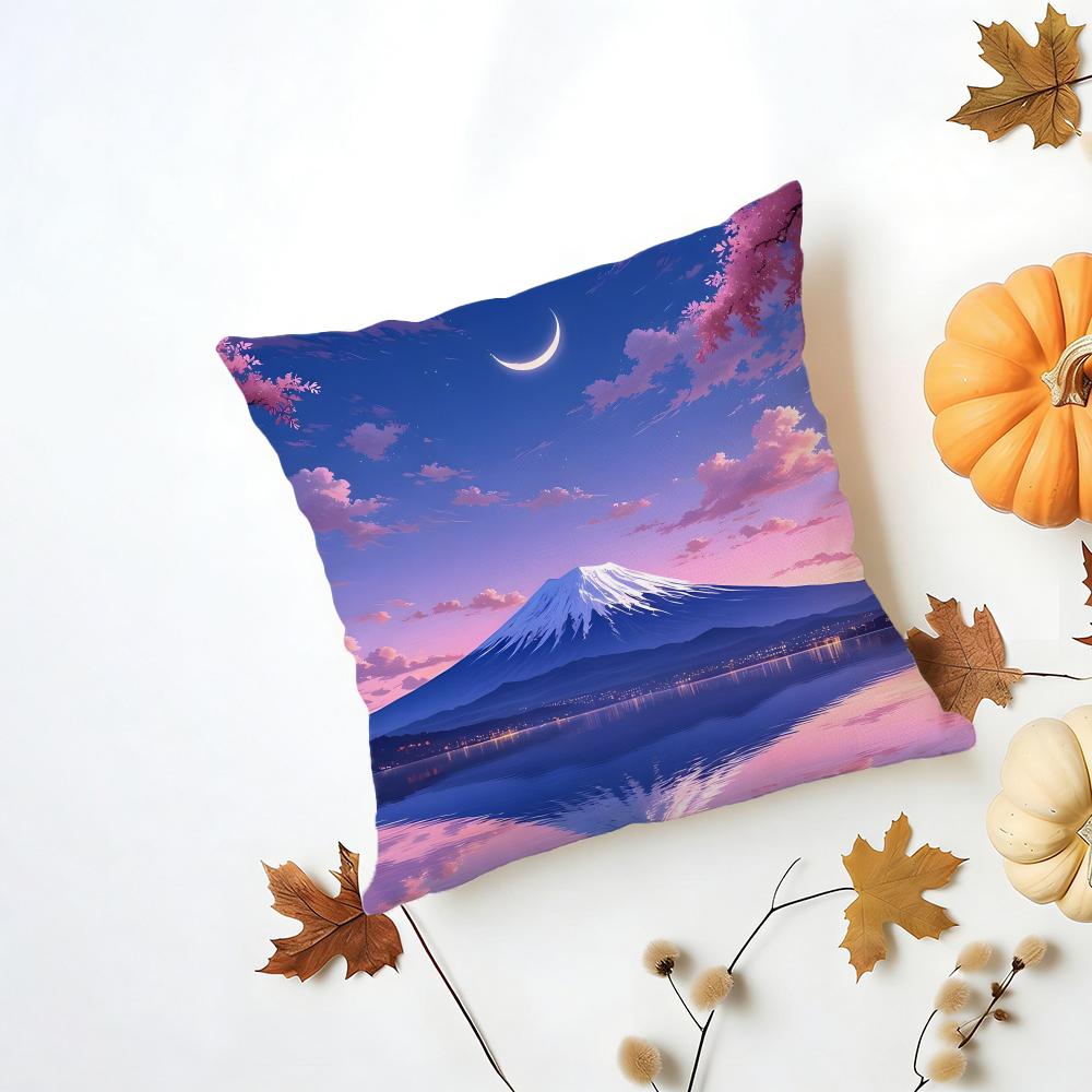 Japanese Cherry Blossom Fuji Mountain Sunset Cushion Cover Washable Linen Pillowcase Soft for Daily Sofa Bed Home Room Decor 30x30cm
Japanese Cherry Blossom Fuji Mountain Sunset Cushion Cover Washable Linen Pillowcase Soft for Daily Sofa Bed Home Room Decor 30x30cm