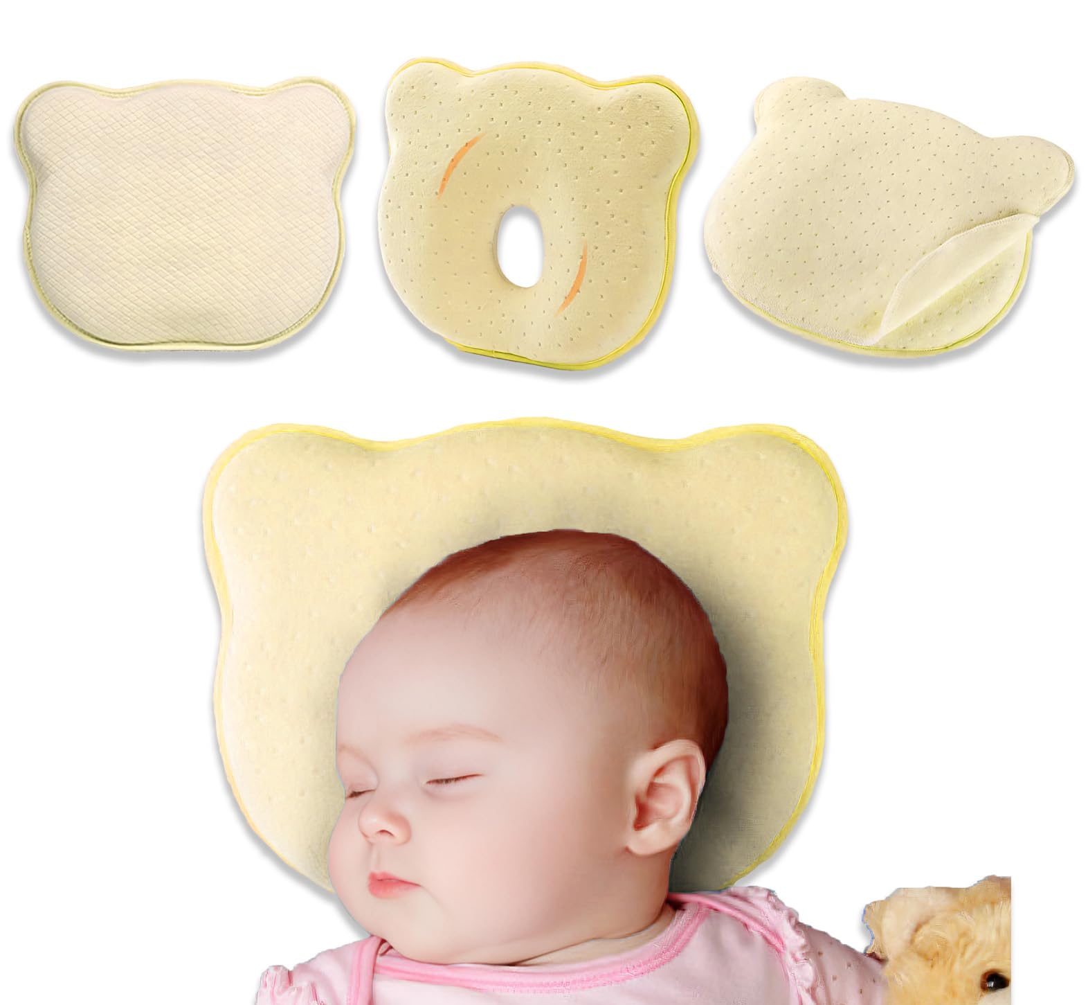 ACURACE Baby Prevents torso Prevents flat Sweat Comes with replacement Comes with cotton Memory Foam Prevents and Bald spots when sleeping Pillow
ACURACE Baby Prevents torso Prevents flat Sweat Comes with replacement Comes with cotton Memory Foam Prevents and Bald spots when sleeping Pillow