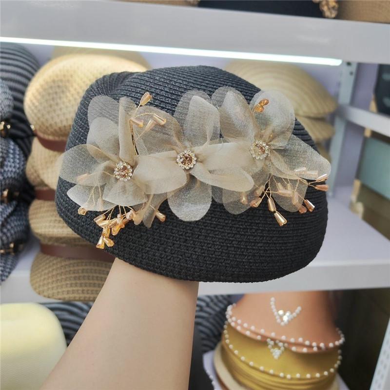 202604-2508325 ins chic summer Organza Crystal bead flower paper grass lady beret hat women Leisure painter cap head size 57cm чорний
202604-2508325 ins chic summer Organza Crystal bead flower paper grass lady beret hat women Leisure painter cap head size 57cm чорний