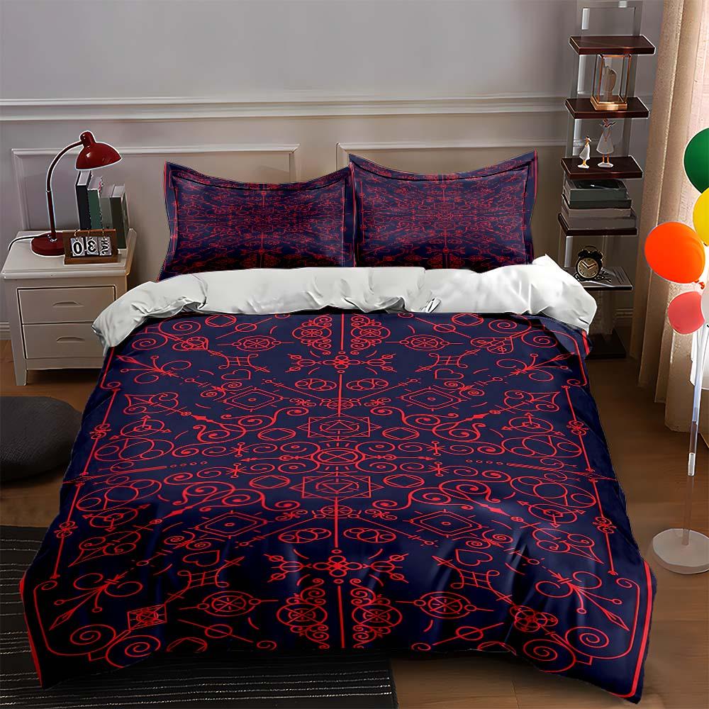 Intricate geometric symbols. Bedding Duvet cover sets Duvet covers Pillowcases gifts (1 * Duvet Cover 2 * Pillowcases, without duvet insert) 135x200cm
Intricate geometric symbols. Bedding Duvet cover sets Duvet covers Pillowcases gifts (1 * Duvet Cover 2 * Pillowcases, without duvet insert) 135x200cm