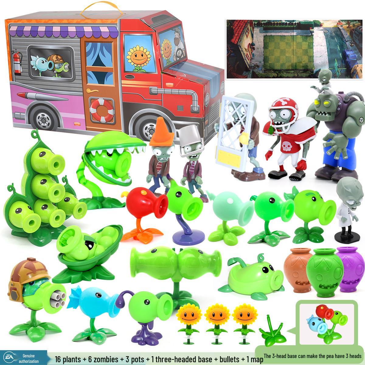 Authentic Plants vs. Zombies Peashooter Toy Set - Hard & Soft Rubber Figures with Pea Pod Shooting Feature
Authentic Plants vs. Zombies Peashooter Toy Set - Hard & Soft Rubber Figures with Pea Pod Shooting Feature