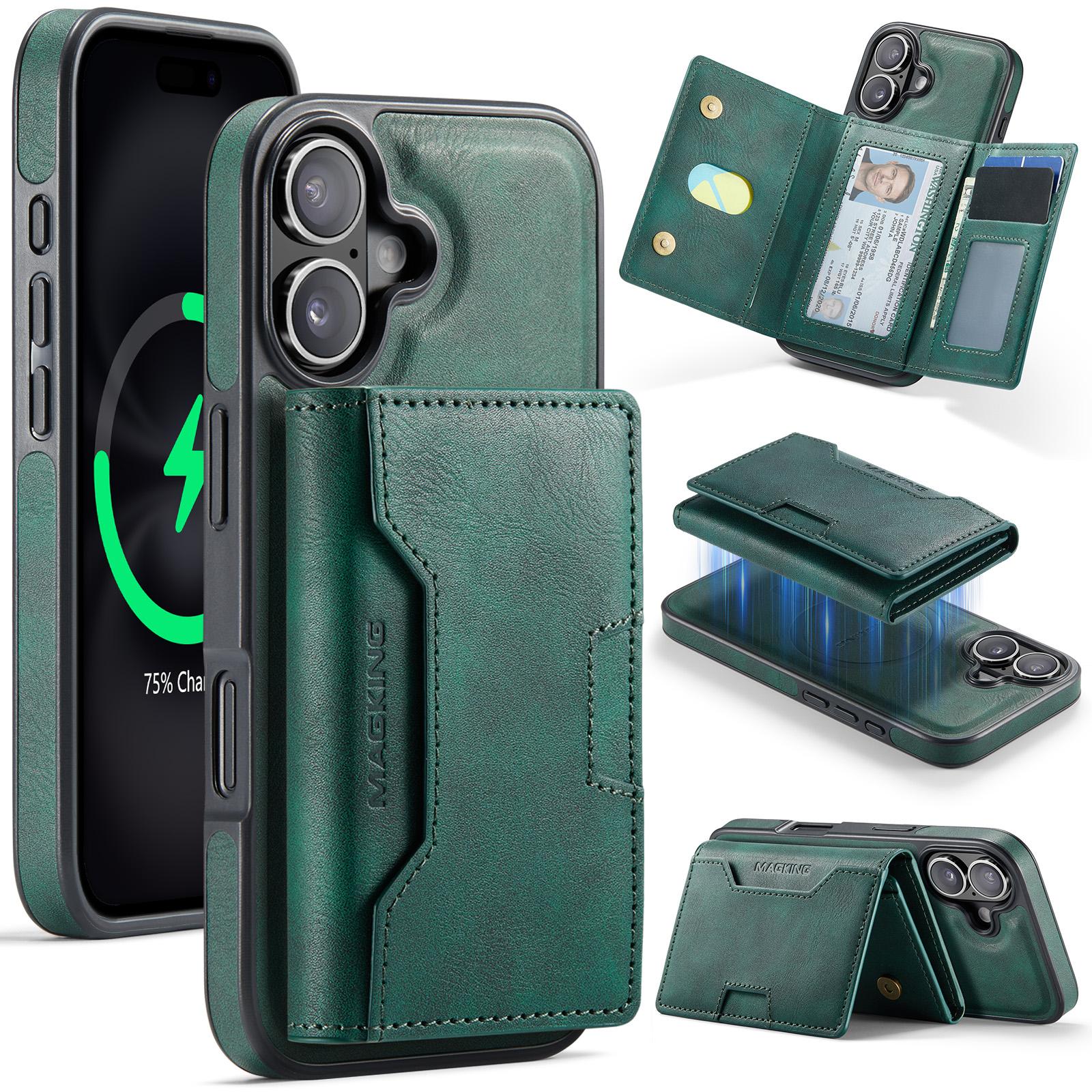 MAGKING K4 Series For iPhone 16 Case Compatible with MagSafe Detachable Wallet PU TPU PC Phone Cover
MAGKING K4 Series For iPhone 16 Case Compatible with MagSafe Detachable Wallet PU TPU PC Phone Cover