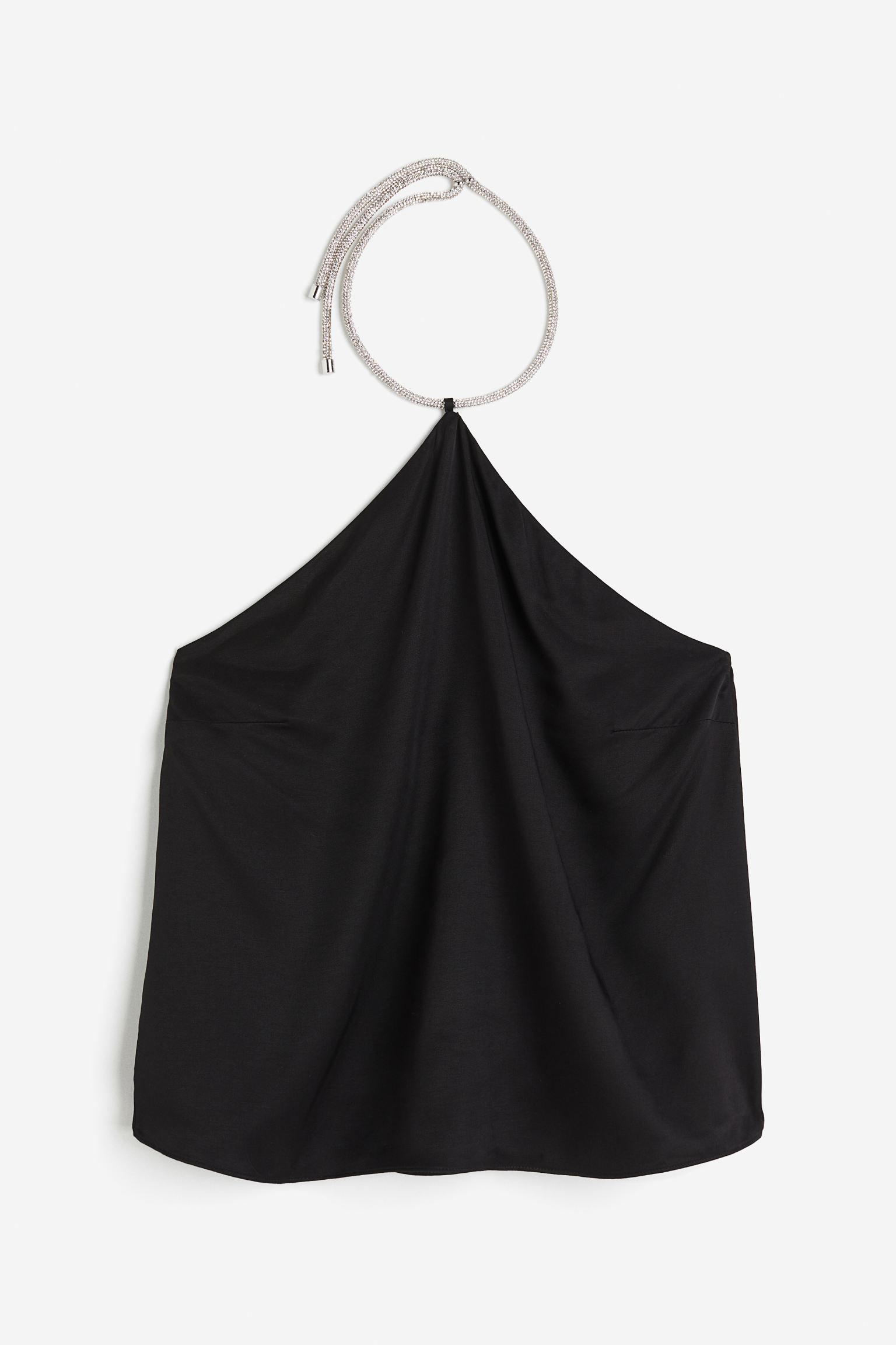 Топ с воротником-хомутом и стразами
Топ с воротником-хомутом и стразами