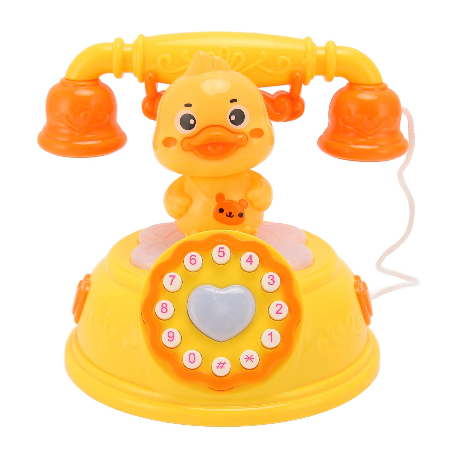 Duck Shaped Baby Telephone Toy Simulation Sensory Learning Music Light Pretend Phone Toy Yellow жовтий
Duck Shaped Baby Telephone Toy Simulation Sensory Learning Music Light Pretend Phone Toy Yellow жовтий