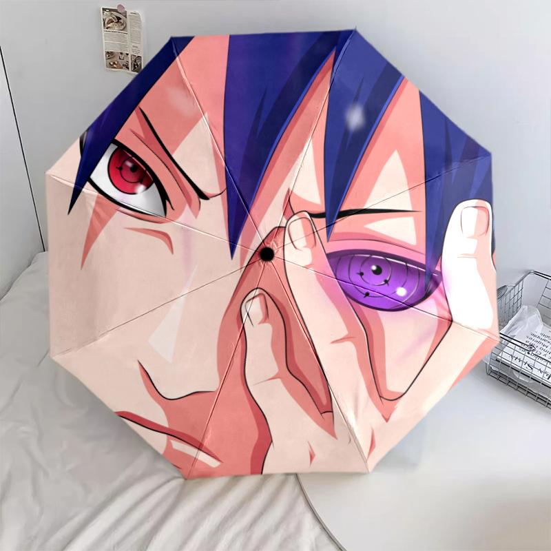 Sasuke Uchiha pattern, automatic folding umbrella, portable and foldable design, 8 ribs, a Christmas or birthday gift.
Sasuke Uchiha pattern, automatic folding umbrella, portable and foldable design, 8 ribs, a Christmas or birthday gift.