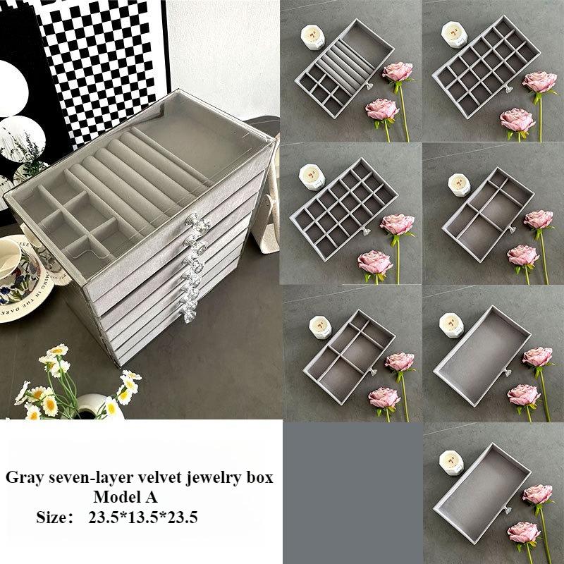 7 Layers Extra Large Jewelry Storage Box Organizers Different Sizes Grids Necklace Earring Ring Display Rack Drawer Jewelry Box
7 Layers Extra Large Jewelry Storage Box Organizers Different Sizes Grids Necklace Earring Ring Display Rack Drawer Jewelry Box
