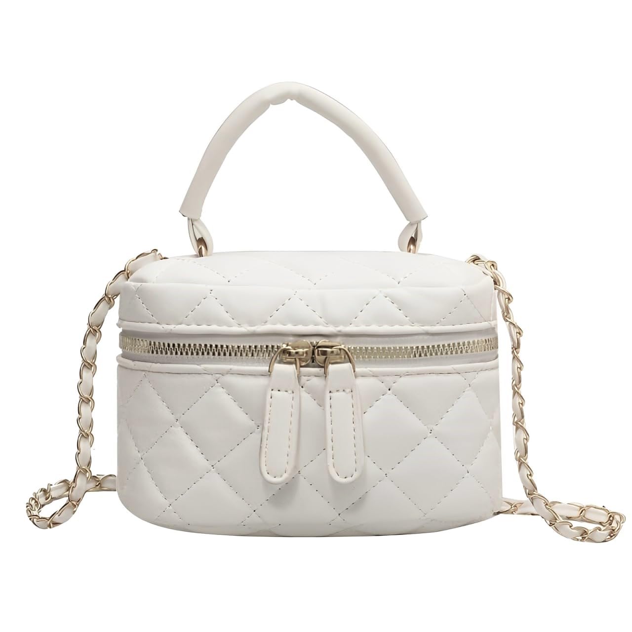Vanity Bag Shoulder Quilted Bag Mini Shoulder Bag Vanity Pouch Cosmetic Bag Small Makeup Pouch Black White Popular Korean Cute Crossbody Shoulder Bag білий
Vanity Bag Shoulder Quilted Bag Mini Shoulder Bag Vanity Pouch Cosmetic Bag Small Makeup Pouch Black White Popular Korean Cute Crossbody Shoulder Bag білий
