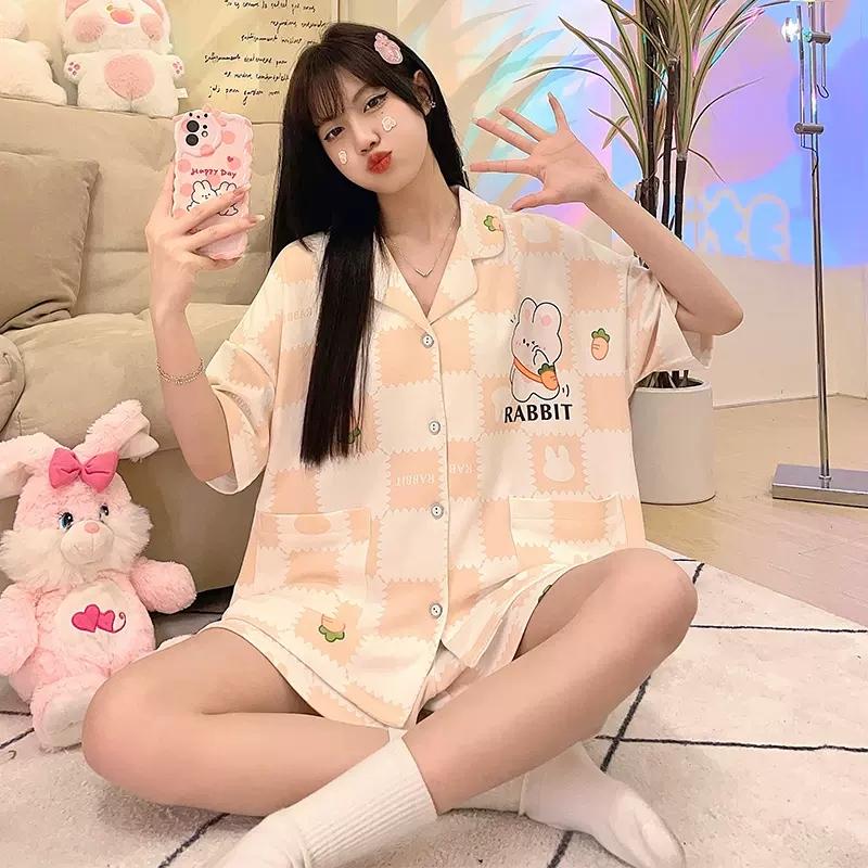 Летние женские пижамы 2023, новый тонкий большой комплект
Летние женские пижамы 2023, новый тонкий большой комплект
