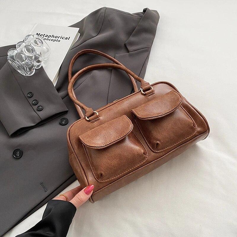 Small Double Pockets Shoulder Bags for Women 2026 New Fashion Trend Designer Underarm Bag Female Handbags and Purses коричневый
Small Double Pockets Shoulder Bags for Women 2026 New Fashion Trend Designer Underarm Bag Female Handbags and Purses коричневый