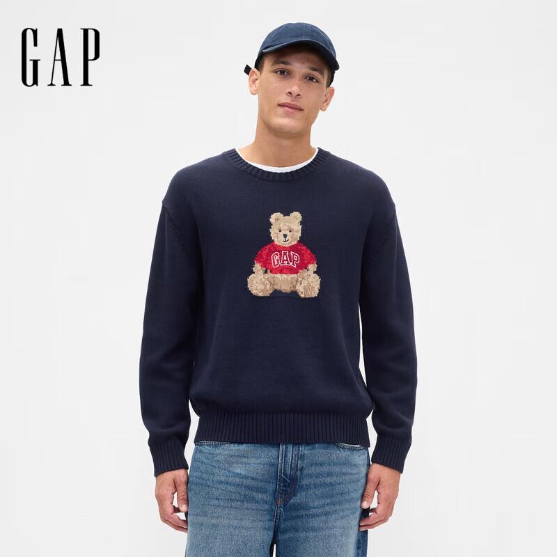 GAP Men s 2025 Winter Logo Bear Embroidered Loose Knit Sweater M
GAP Men s 2025 Winter Logo Bear Embroidered Loose Knit Sweater M