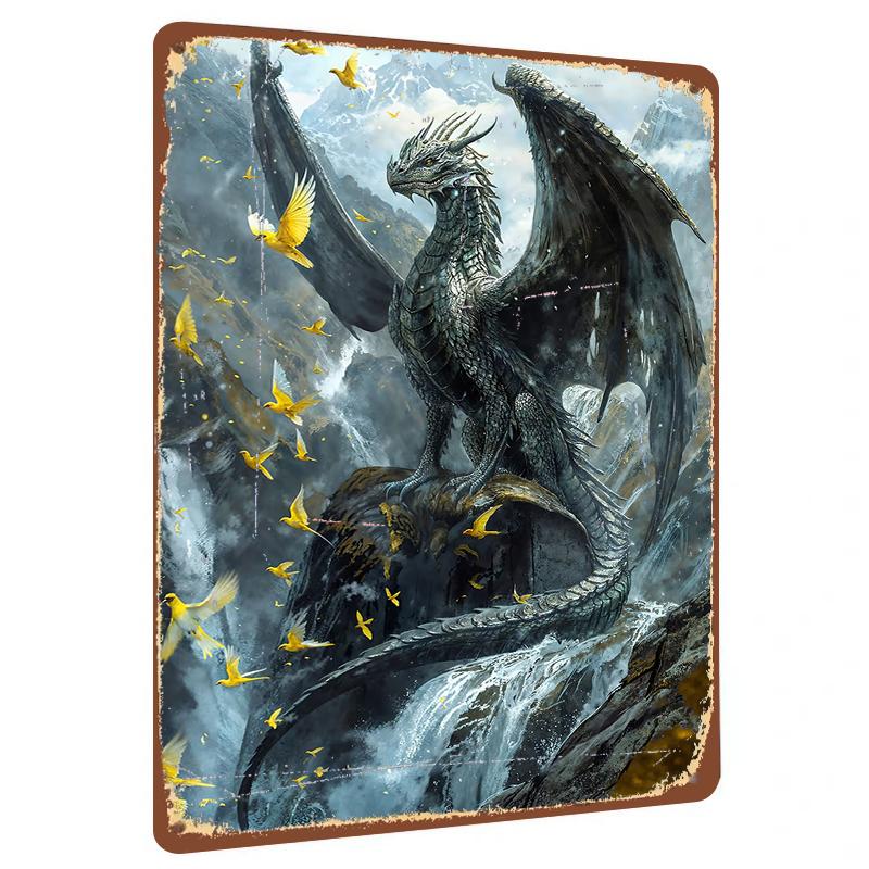Fantasy Dragon Metal Wall Art Mountain Waterfall Scene Home Decor for Living Room Study Room Wall Hanging Decoration 20x30cm(7.8x11.8inch)
Fantasy Dragon Metal Wall Art Mountain Waterfall Scene Home Decor for Living Room Study Room Wall Hanging Decoration 20x30cm(7.8x11.8inch)