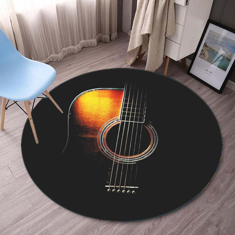 Acoustic Guitar Round Rug Music Theme Instrument Design Black Background Floor Mat for Music Lover s Bedroom Studio Home Decor 60cm x 60cm
Acoustic Guitar Round Rug Music Theme Instrument Design Black Background Floor Mat for Music Lover s Bedroom Studio Home Decor 60cm x 60cm