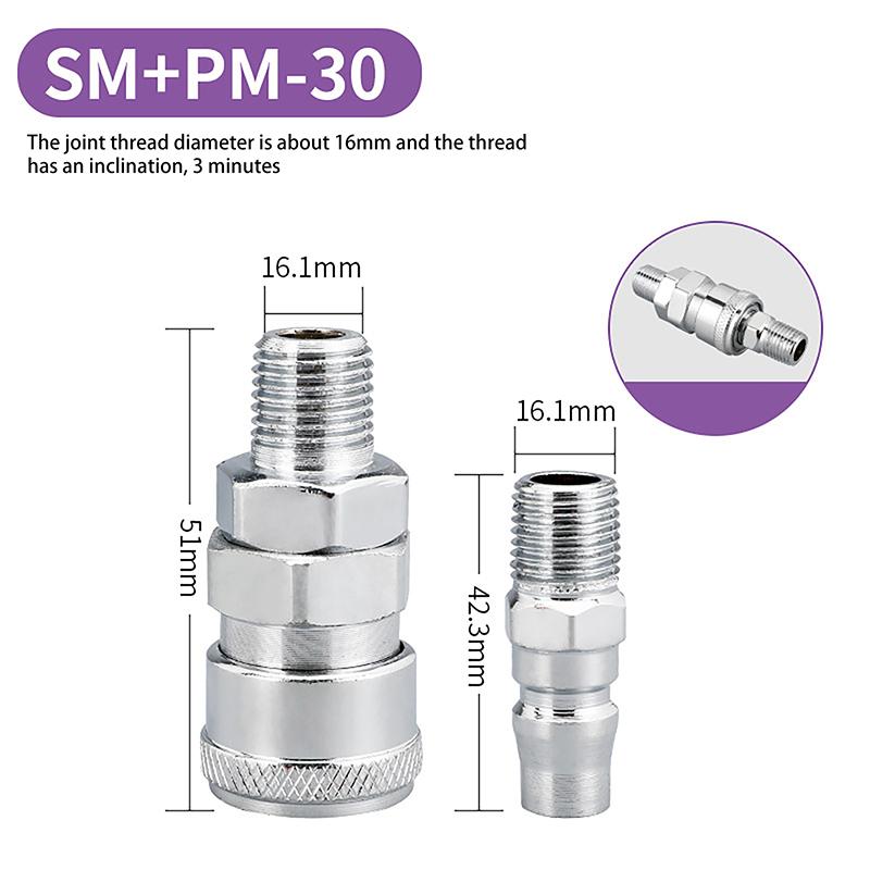 2pcs/set Fitting European Standard EU Euro Type Quick Coupling Connector Coupler Pneumatic
2pcs/set Fitting European Standard EU Euro Type Quick Coupling Connector Coupler Pneumatic