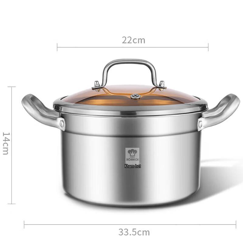 Kambach 304 Stainless Steel Soup and Stew Pot
Kambach 304 Stainless Steel Soup and Stew Pot