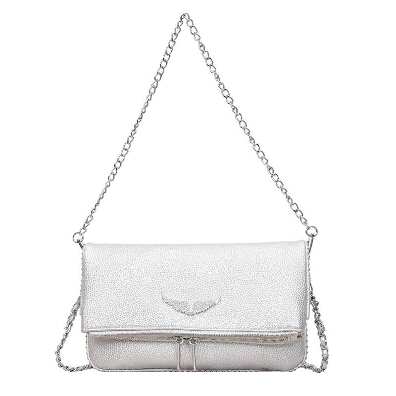Light Luxury Small Square Bag, New Fashionable and Simple Chain Bag, High-end Single Shoulder Bag, Retro Crossbody Bag срібний
Light Luxury Small Square Bag, New Fashionable and Simple Chain Bag, High-end Single Shoulder Bag, Retro Crossbody Bag срібний