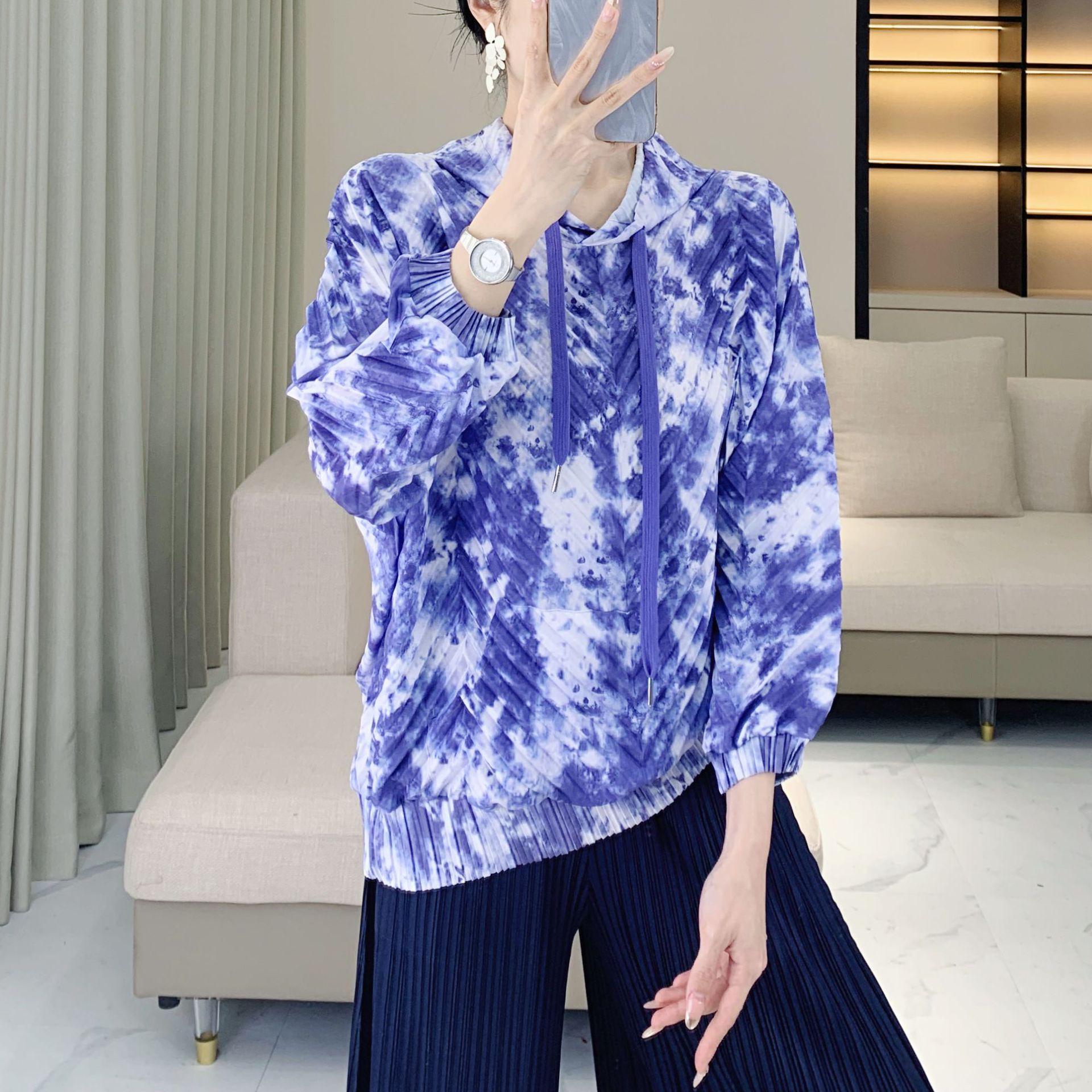 Женский свитшот большого размера с принтом тай-дай, повседневный, с длинным рукавом - Весна/Осень One size fits 45-75 kg синий
Женский свитшот большого размера с принтом тай-дай, повседневный, с длинным рукавом - Весна/Осень One size fits 45-75 kg синий