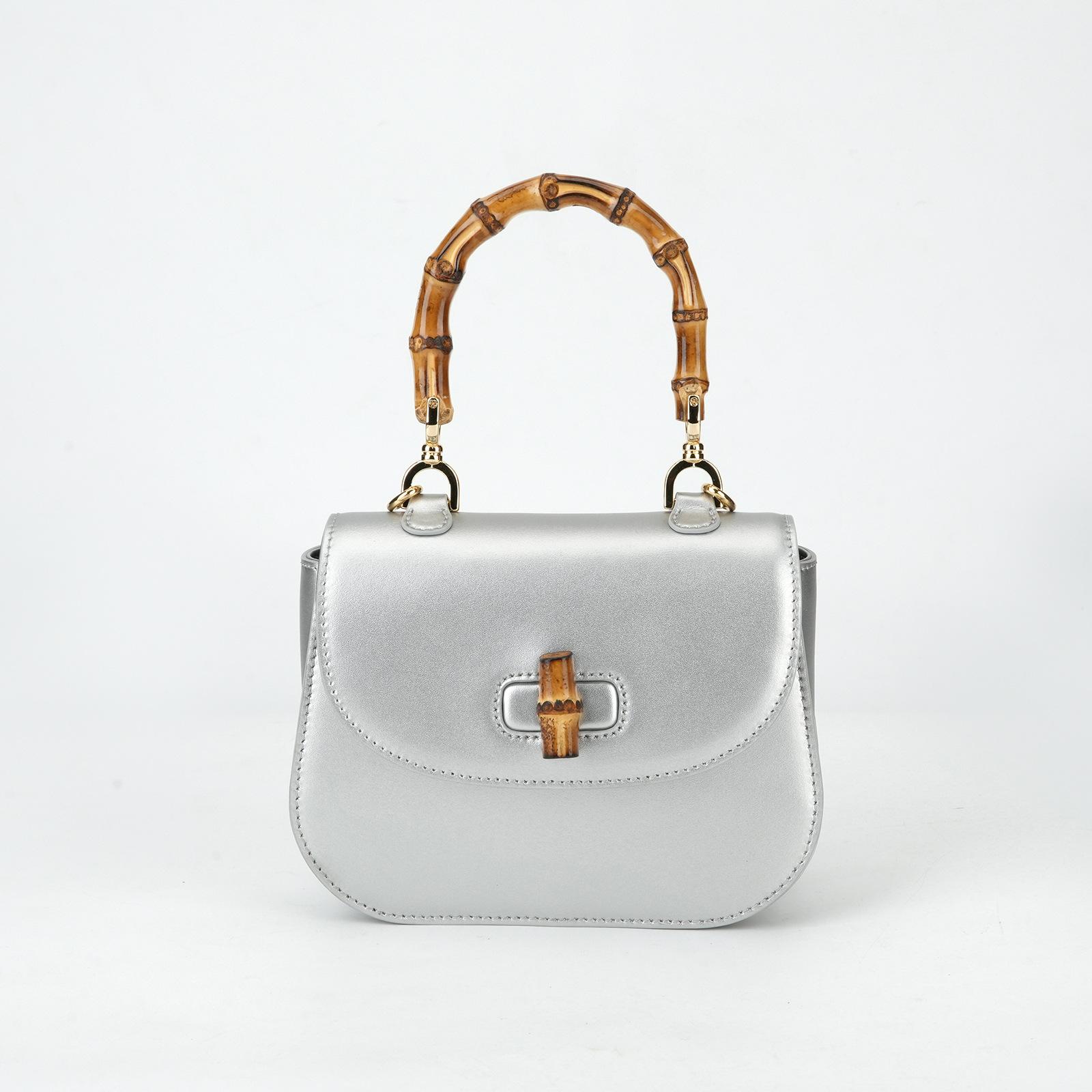 Spring Bamboo Section Handbag, Leather Women s Bag, High-end Commuter Versatile Single-shoulder Bag, Crossbody Bag for Women 15.5*9.8*15cm срібний
Spring Bamboo Section Handbag, Leather Women s Bag, High-end Commuter Versatile Single-shoulder Bag, Crossbody Bag for Women 15.5*9.8*15cm срібний