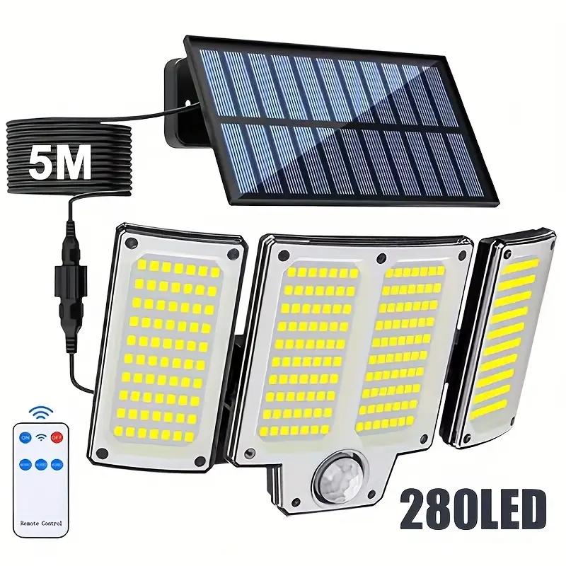 1/2PCS Solar Outdoor Lights with 280 LED Motion Sensor Light Remote Control 3 Mode Solar Floodlights for Patio Garden Wall Lamp 280 LED Solar Light
1/2PCS Solar Outdoor Lights with 280 LED Motion Sensor Light Remote Control 3 Mode Solar Floodlights for Patio Garden Wall Lamp 280 LED Solar Light