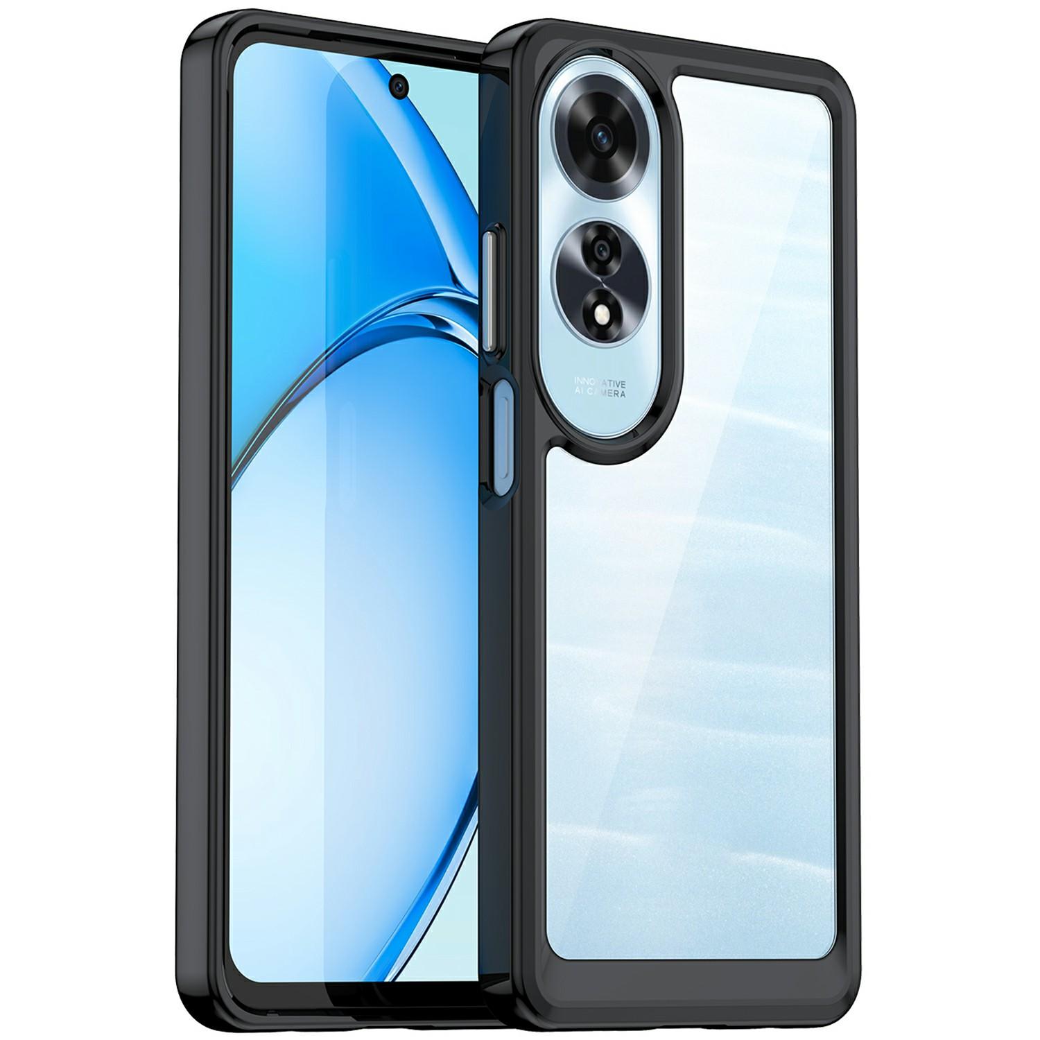 For Oppo A60 4G Case TPU +Acrylic Protective Clear Phone Cover Black
For Oppo A60 4G Case TPU +Acrylic Protective Clear Phone Cover Black