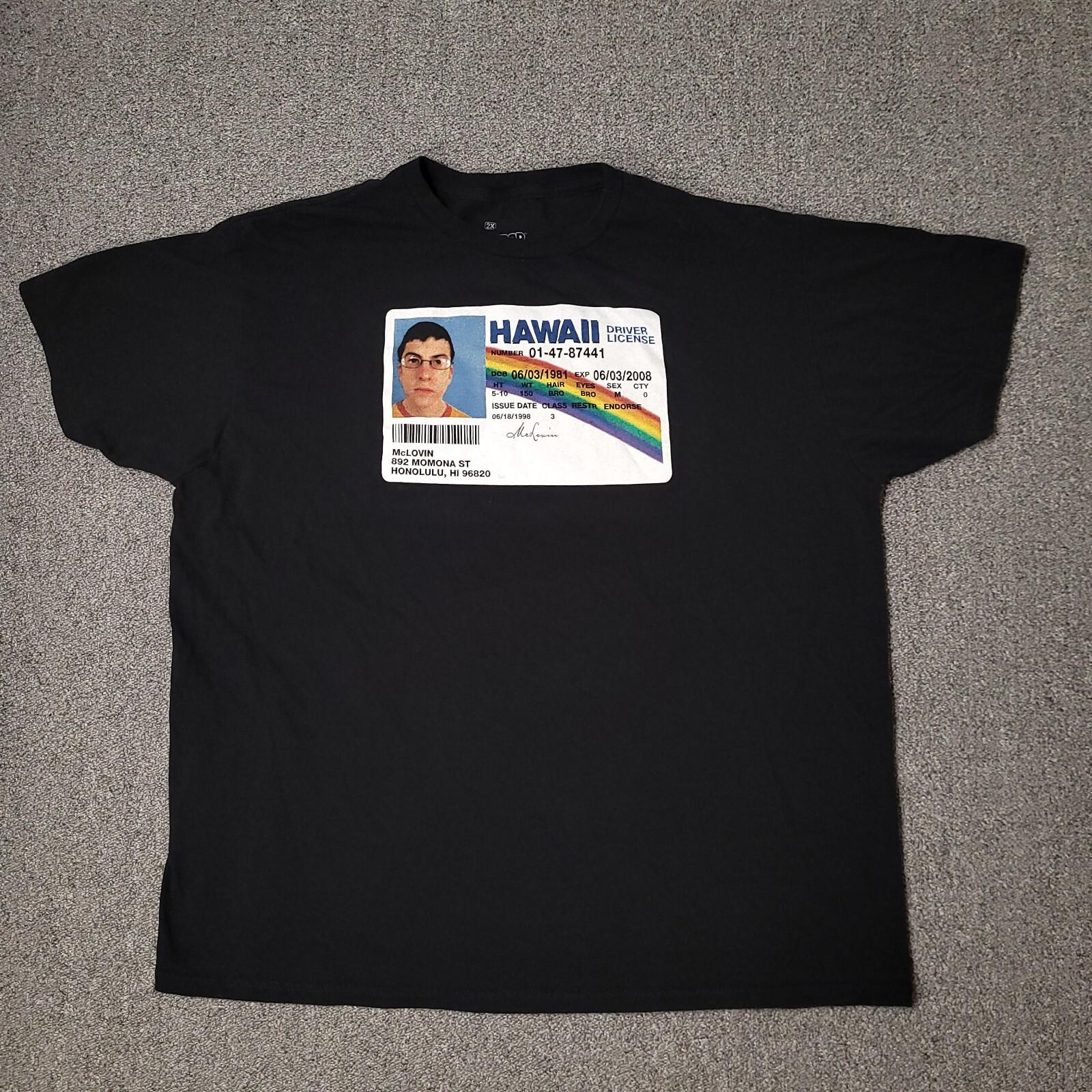 McLovin Hawaii License Graphic 100% Cotton T-Shirt Retro Movie Gag Tee for Cult Film Enthusiasts and Nostalgic Comedy Collectors 4XL
McLovin Hawaii License Graphic 100% Cotton T-Shirt Retro Movie Gag Tee for Cult Film Enthusiasts and Nostalgic Comedy Collectors 4XL