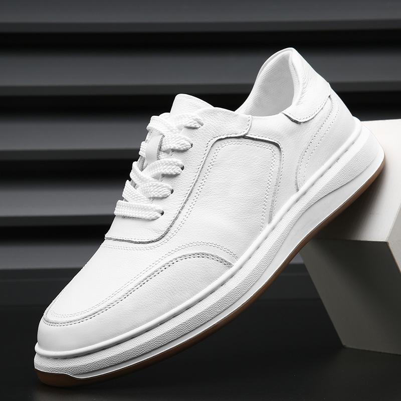 The first layer of cowhide autumn new versatile little white shoes men s leather breathable casual shoes men s trend thick baseplate shoes 38
The first layer of cowhide autumn new versatile little white shoes men s leather breathable casual shoes men s trend thick baseplate shoes 38