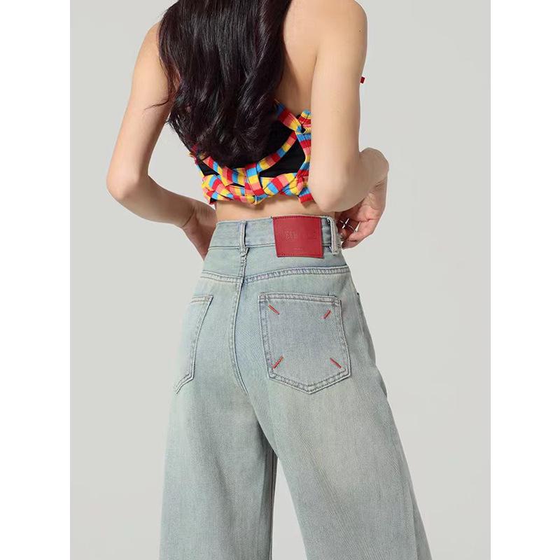 Women s Plus Size Embroidered Wide-Leg High Waist Jeans - Summer Slimming Loose Fit L
Women s Plus Size Embroidered Wide-Leg High Waist Jeans - Summer Slimming Loose Fit L