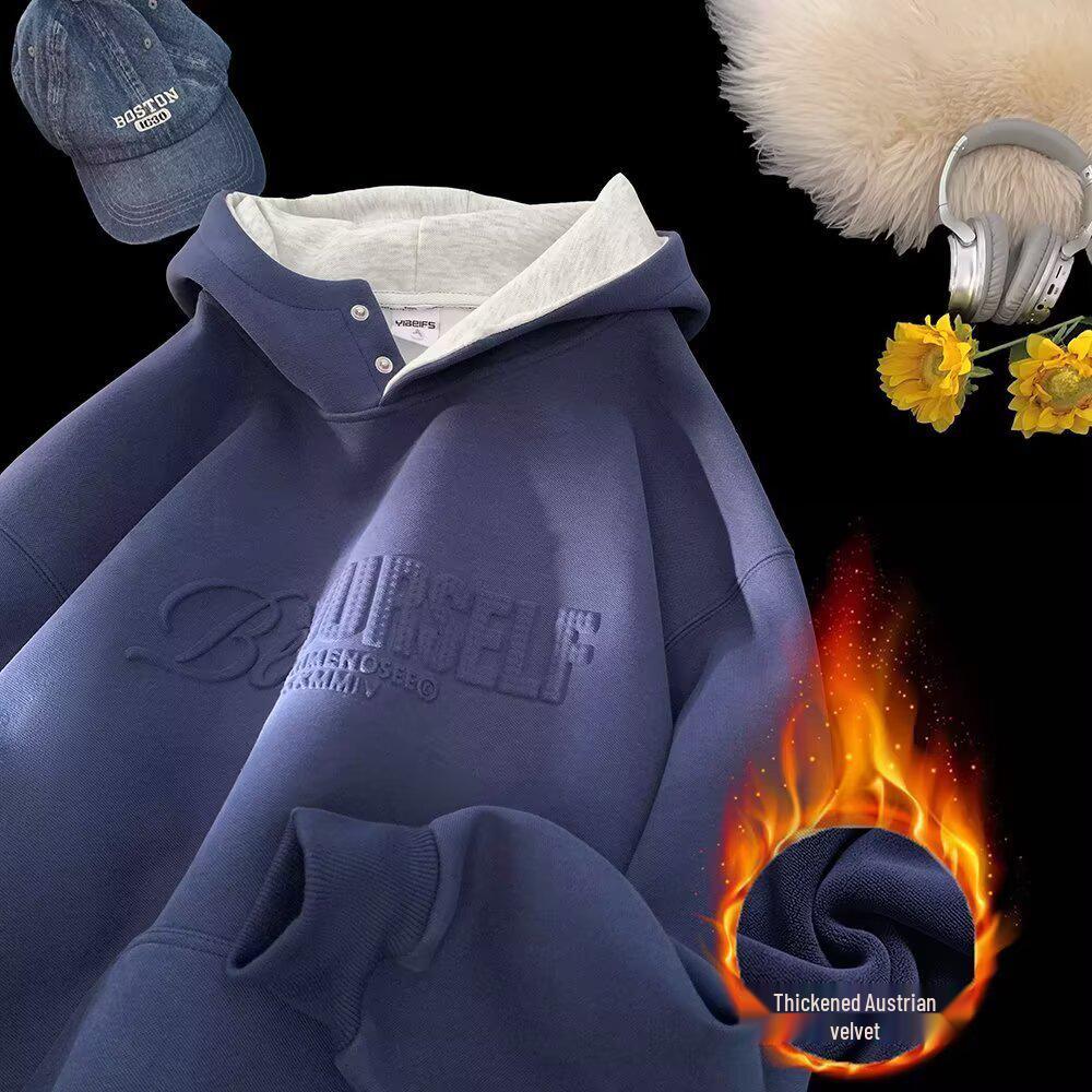 Women s Trendy Letter Print Hooded Sweatshirt: Autumn/Winter Plus Velvet Loose Fit 2XL
Women s Trendy Letter Print Hooded Sweatshirt: Autumn/Winter Plus Velvet Loose Fit 2XL