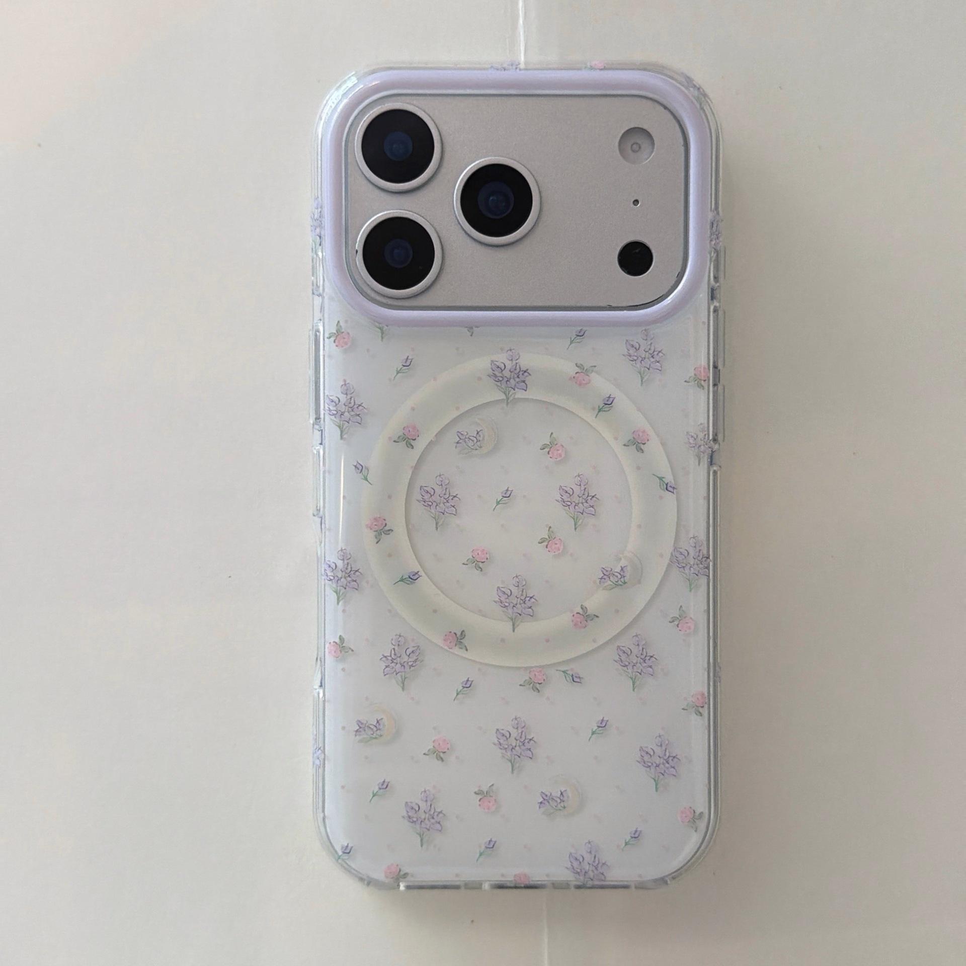 Purple White Floral Magnetic Stand Case for iPhone 17 Pro/Max with Cartoon Little Deer Design for iPhone 15
Purple White Floral Magnetic Stand Case for iPhone 17 Pro/Max with Cartoon Little Deer Design for iPhone 15