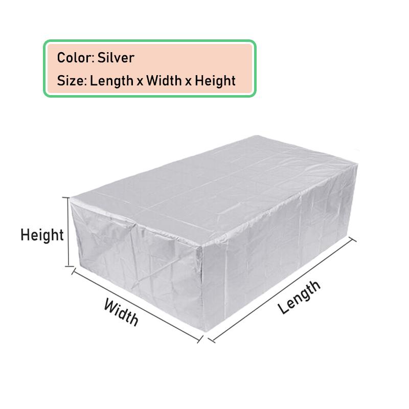 Small Sizes Waterproof Outdoor Garden Furniture Covers Rain Snow Chair Cover for Sofa Table Chair Patio Dust Proof Gray Black S 45x40x25cm срібний
Small Sizes Waterproof Outdoor Garden Furniture Covers Rain Snow Chair Cover for Sofa Table Chair Patio Dust Proof Gray Black S 45x40x25cm срібний