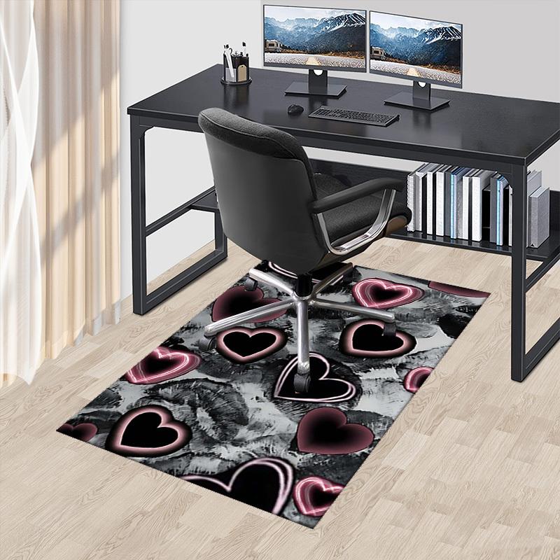 1pc Anime Heart Chair Mat - Office Desk Pad with Neon Pink Hearts, Anti-Slip Rug for Home Decor, Suitable for All Seasons, Gaming Room, Bedroom, Livin 60cm by 90cm
1pc Anime Heart Chair Mat - Office Desk Pad with Neon Pink Hearts, Anti-Slip Rug for Home Decor, Suitable for All Seasons, Gaming Room, Bedroom, Livin 60cm by 90cm