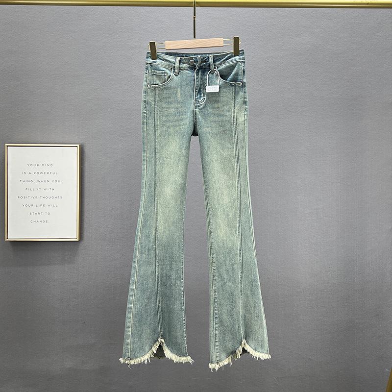High Waist Women s Elastic Slim Fit Frayed Hem Micro Flare Jeans - European Spring Style 3XL (150-160 jin)
High Waist Women s Elastic Slim Fit Frayed Hem Micro Flare Jeans - European Spring Style 3XL (150-160 jin)