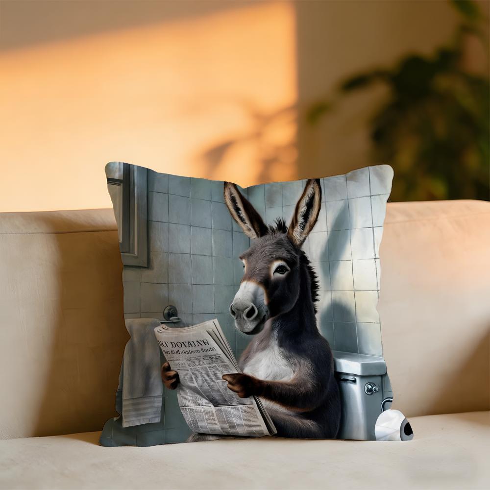 Bathroom Cat Reading On Toilet Cushion Cover Cozy Velvet Throw PillowSoft Warm Cushion For Sofa Bed 30x30 cm
Bathroom Cat Reading On Toilet Cushion Cover Cozy Velvet Throw PillowSoft Warm Cushion For Sofa Bed 30x30 cm