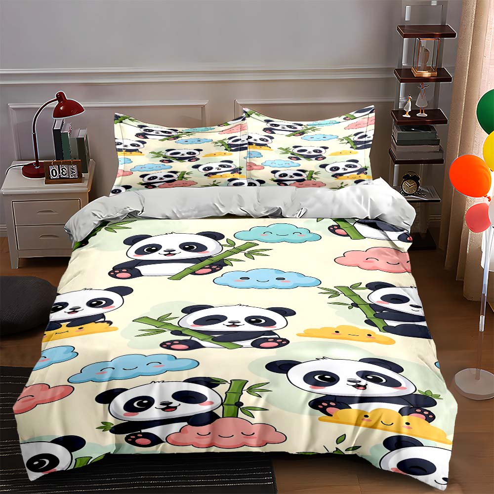 Pandas, clouds, bamboo Bedding Duvet cover sets Duvet covers Pillowcases gifts (1 * Duvet Cover 2 * Pillowcases, without duvet insert) 135x200cm
Pandas, clouds, bamboo Bedding Duvet cover sets Duvet covers Pillowcases gifts (1 * Duvet Cover 2 * Pillowcases, without duvet insert) 135x200cm