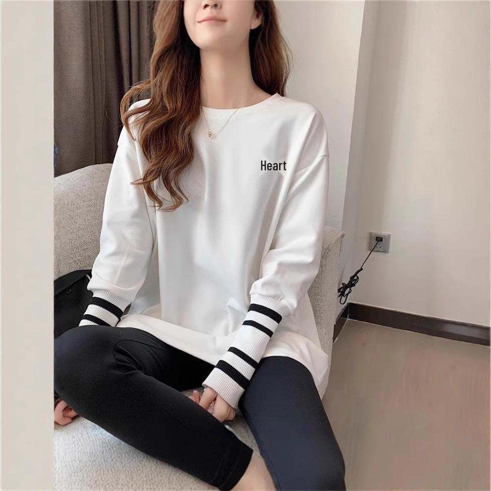Women s Korean Style Long Sleeve Pure Cotton Mid-length T-shirt - Casual, Versatile, Round Neck Top for Spring & Autumn XL
Women s Korean Style Long Sleeve Pure Cotton Mid-length T-shirt - Casual, Versatile, Round Neck Top for Spring & Autumn XL