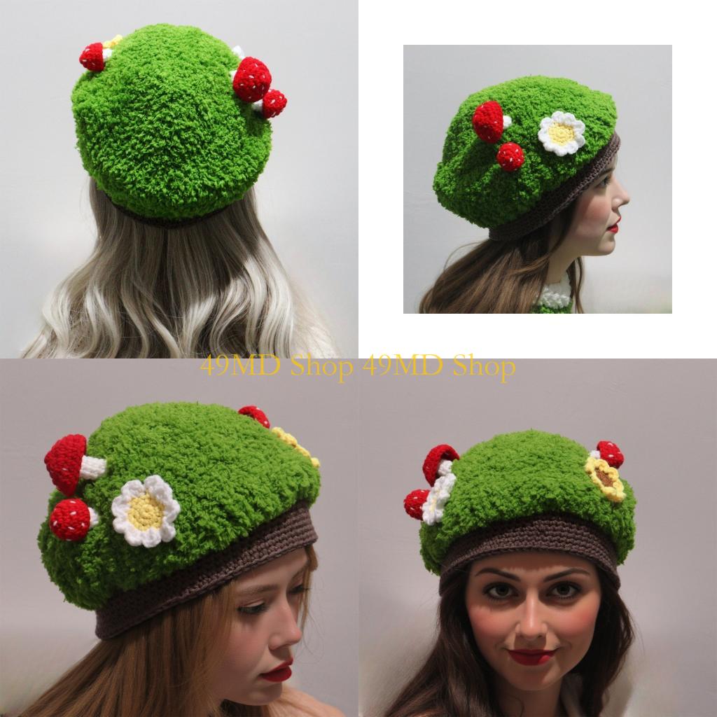 49MD Lovely Mushroom Theme Skull Cap Women DressingUp Event Photo Props Warm Headwear CN
49MD Lovely Mushroom Theme Skull Cap Women DressingUp Event Photo Props Warm Headwear CN