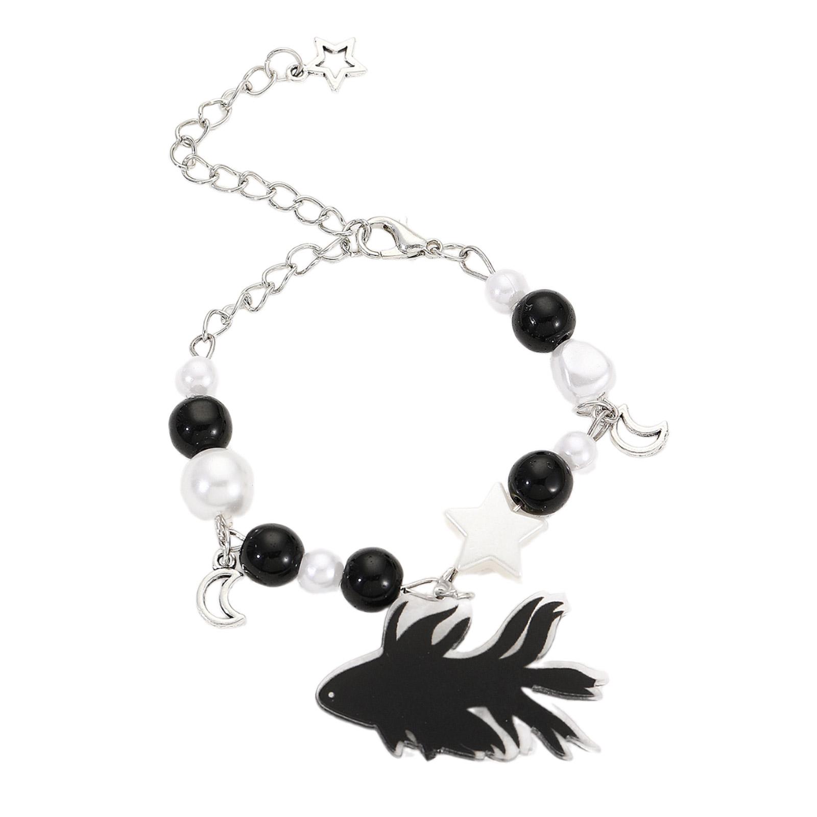 Уникальный браслет-подвеска с тропическими рыбками, очаровательный браслет с подвеской в виде звезды, регулируемая ручная цепочка для женщин, ювелирный подарок чёрный
Уникальный браслет-подвеска с тропическими рыбками, очаровательный браслет с подвеской в виде звезды, регулируемая ручная цепочка для женщин, ювелирный подарок чёрный