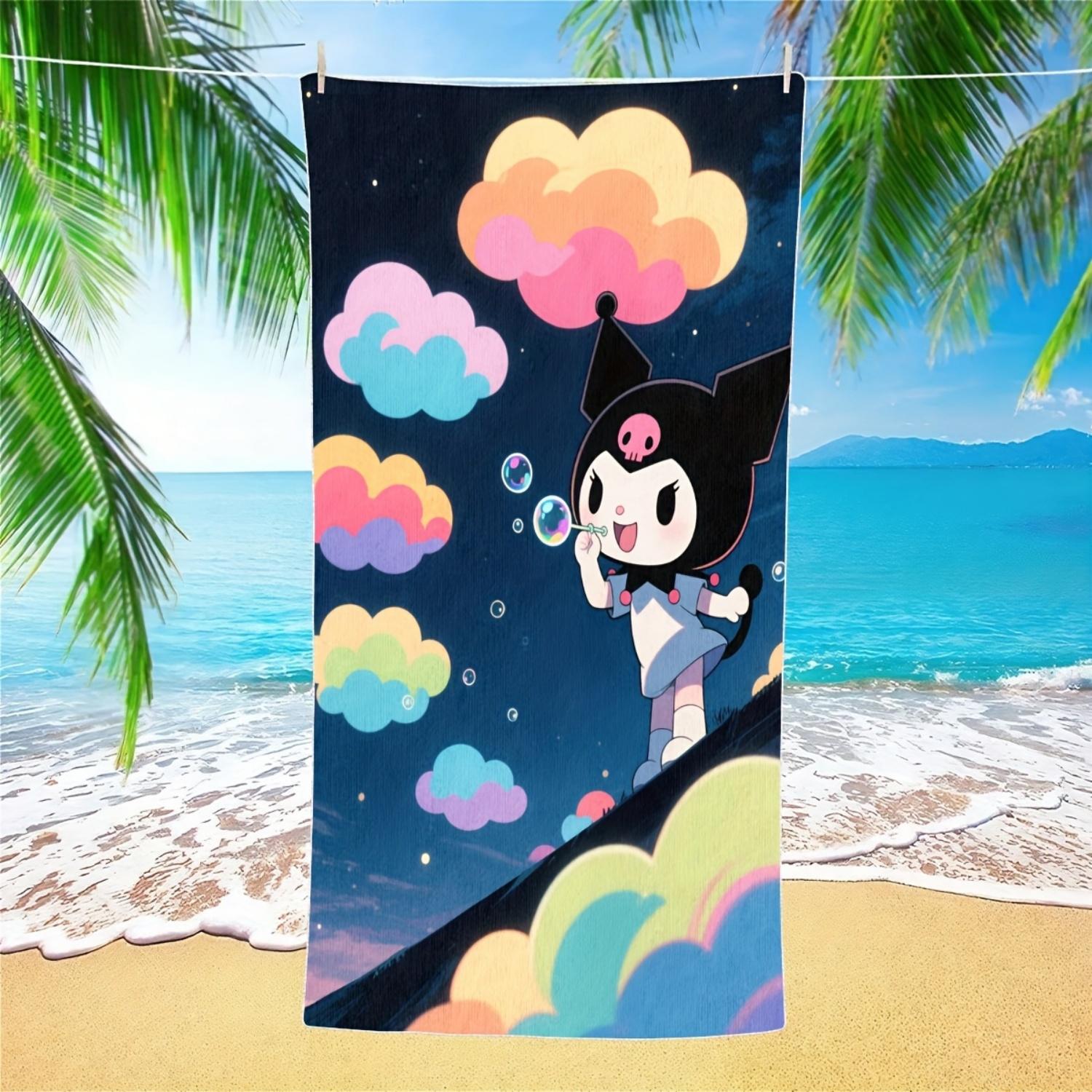 Authorized Sanrio Kuromi Design Beach Towel,Microfiber Towel,Fast-Absorbing,Ideal for Swimming And Camping W30*H60(CM)
Authorized Sanrio Kuromi Design Beach Towel,Microfiber Towel,Fast-Absorbing,Ideal for Swimming And Camping W30*H60(CM)